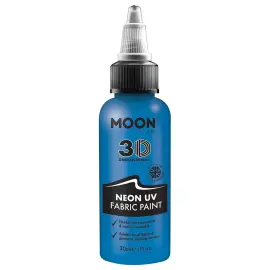 Moon Glow Neon UV Textilfärg Blå 30 ml