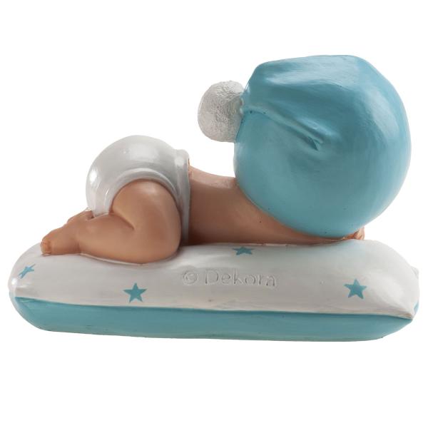Tårtdekoration Dopfigur Sovande Pojke