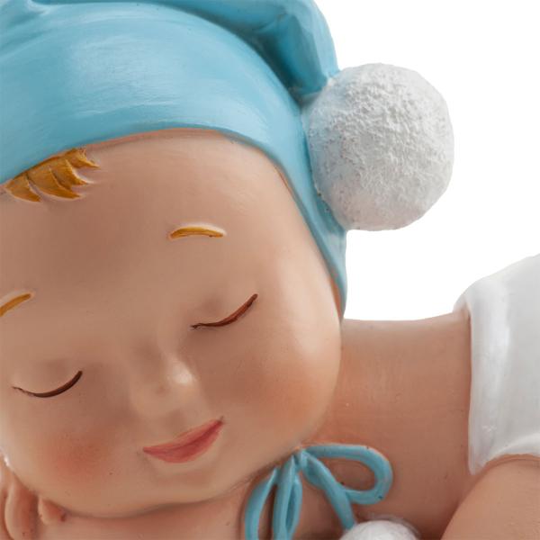 Tårtdekoration Dopfigur Sovande Pojke