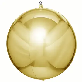 Klotrund Folieballong Metallic Guld 3-pack