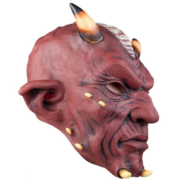 Latexmask Djävul med Horn