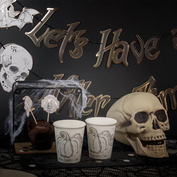 Pappersmuggar Halloween Pumpa 8-pack