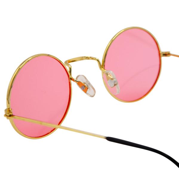 Runda Glasögon Hippie Rosa