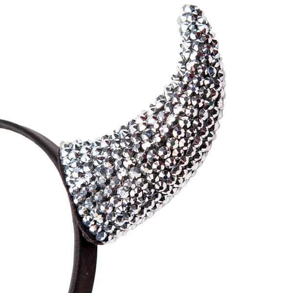 Djävulshorn Diadem med Strass