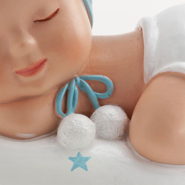 Tårtdekoration Dopfigur Sovande Pojke