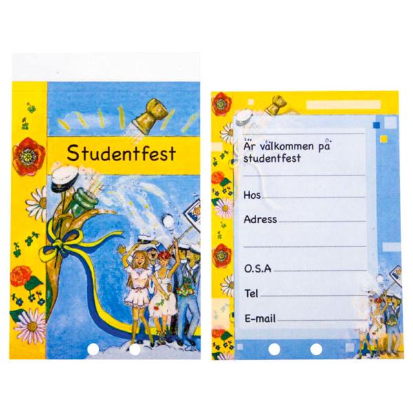 Studentfest Inbjudningskort