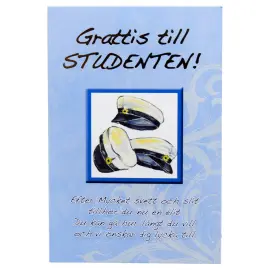 Studentmössor Student Grattiskort Mini