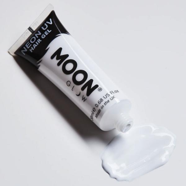 Moon Glow Neon UV Hårgel Vit