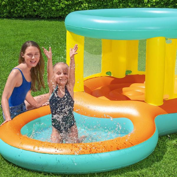 Uppblåsbar Hoppborg & Barnpool Jumptopia