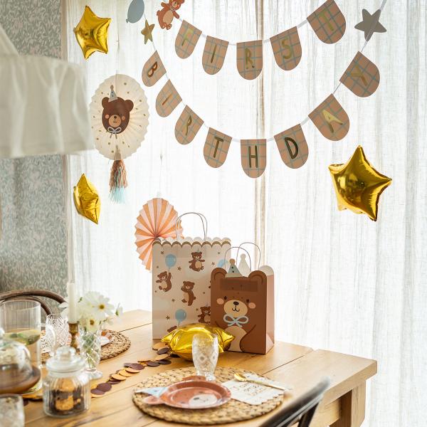 Presentpåse Teddybjörn med Stjärnor