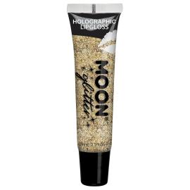 Moon Glitter Holografiskt Glitter Läppglans Guld