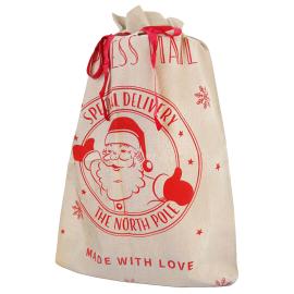 Jultomte Julklappss&auml;ck Jute