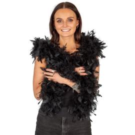 Fj&auml;derboa Svart 80 g 180 cm