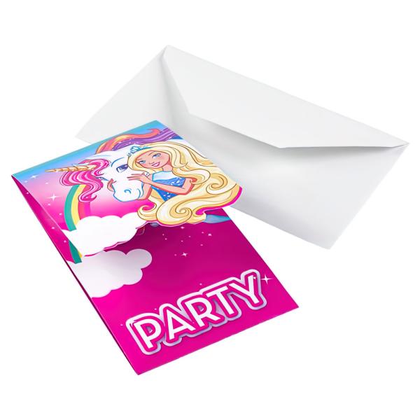 Barbie Dreamtopia Inbjudningskort