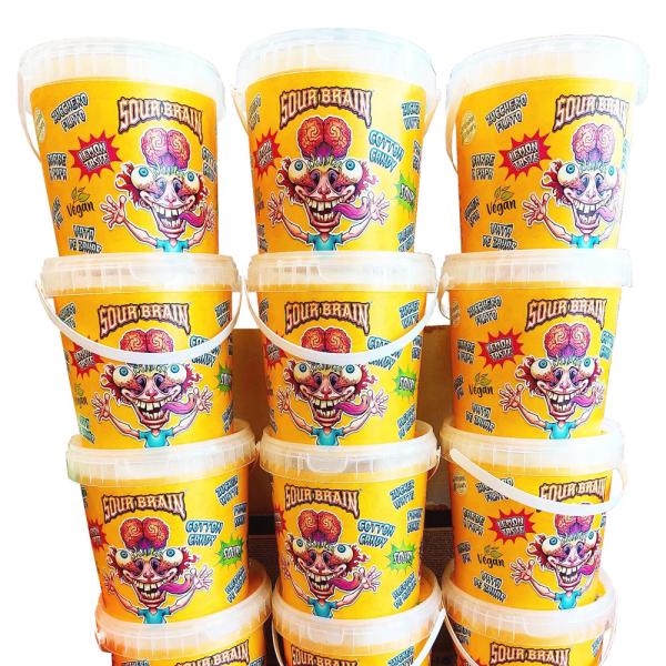 Sockervadd Sour Brain Citron