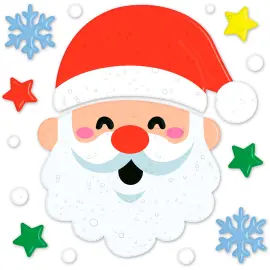 Gel F&ouml;nsterdekoration Jultomte