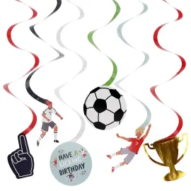 H&auml;ngande Swirls Fotbollskalas 6-pack