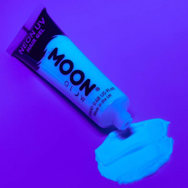 Moon Glow Neon UV Hårgel Intensiv Blå