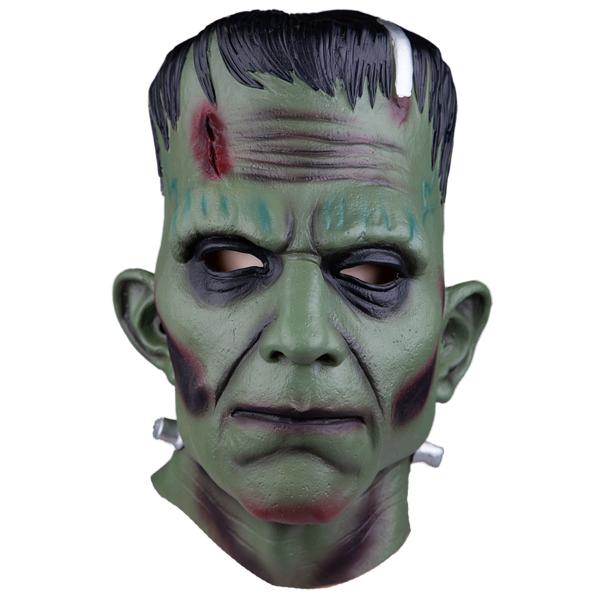 Latexmask Franky Grön
