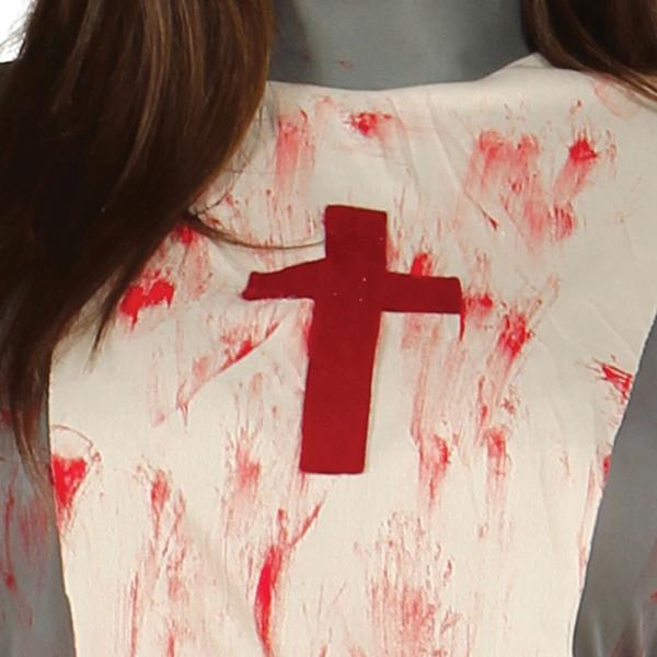 Blodig Zombie Sjuksköterska Maskeraddräkt