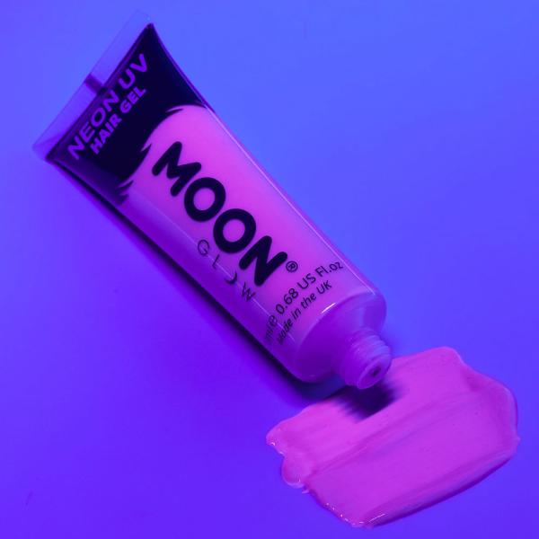 Moon Glow Neon UV Hårgel Intensiv Lila