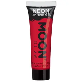 Moon Glow Neon UV Hårgel Intensiv Röd