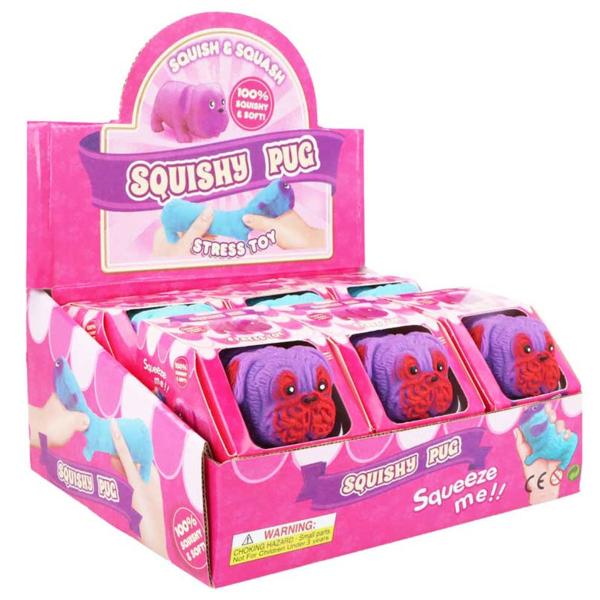 Squeeze Leksak Mops 8,5 cm