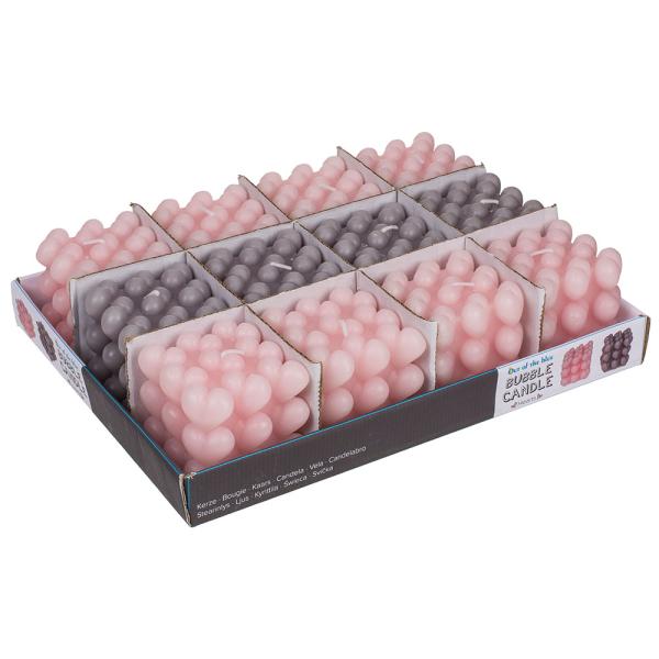 Bubbelljus Hjärtan Rosa och Grå
