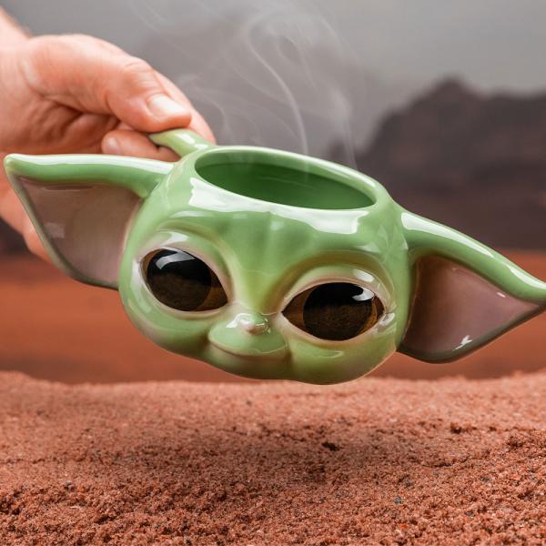 Baby Yoda Huvud Mugg