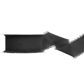 Chiffongband Svart 40 mm