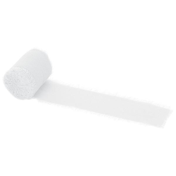 Chiffongband Vit 40 mm 3-pack