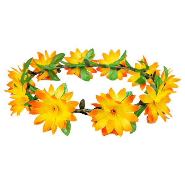 Blomkrans med Orange Blommor