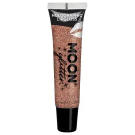 Moon Glitter Holografiskt Glitter Läppglans Roséguld