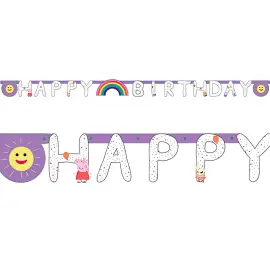 Greta Gris Girlang Happy Birthday