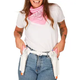 Cowboyset Rosa/Vit