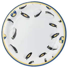 Papperstallrikar Studentmössor 8-pack