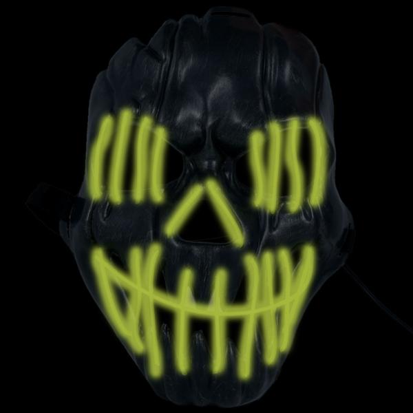 Leende LED Mask Grön