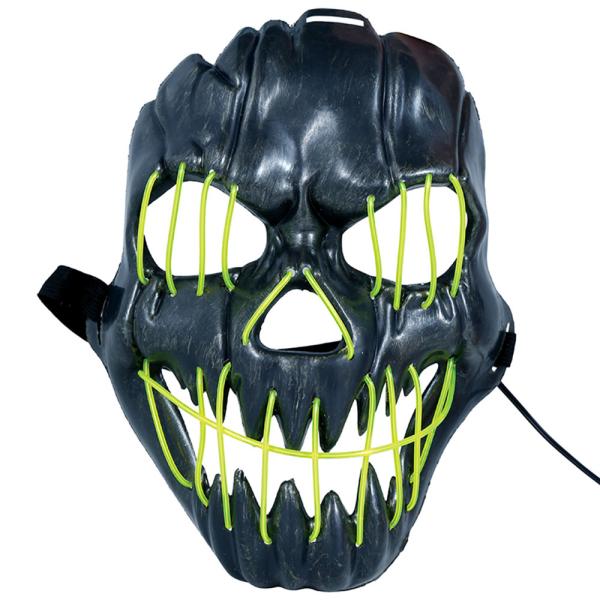 Leende LED Mask Grön