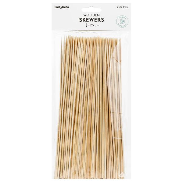 Grillspett i Trä 25 cm 200-pack