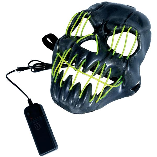 Leende LED Mask Grön