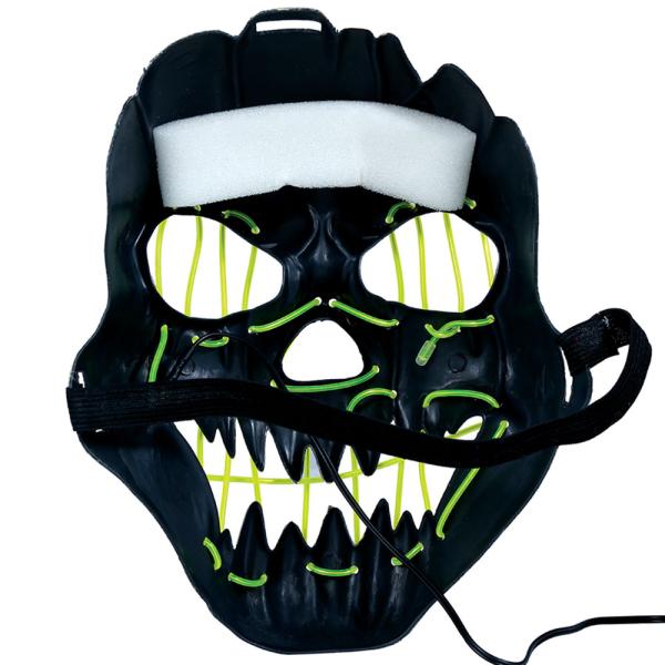 Leende LED Mask Grön