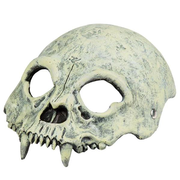 Halvmask Dödskalle Grå