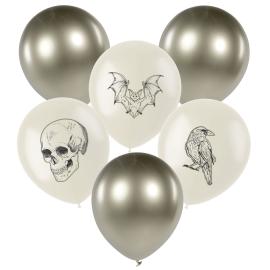 Halloween Latexballonger Mix 6-pack