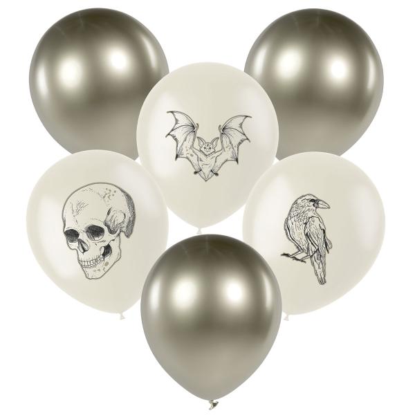 Halloween Latexballonger Mix 6-pack