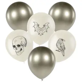 Halloween Latexballonger Mix 6-pack