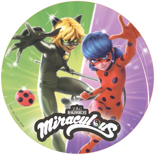 Tårtbild Miraculous Ladybug 20 cm A