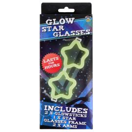 Glowsticksglas&ouml;gon Stj&auml;rnor 17 x 7,3 cm