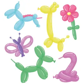 Figurballonger F&auml;rgmix Matt 5 cm