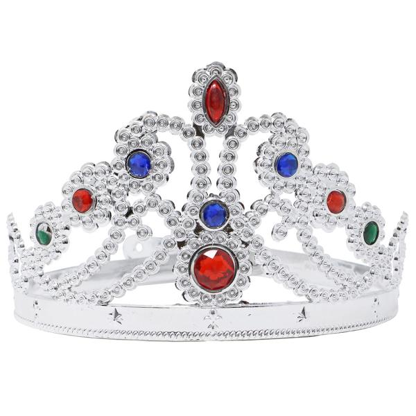 Tiara med Nio Juveler Silver