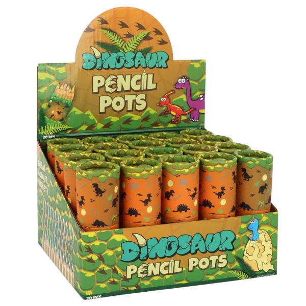 Dinosaurie Färgpennor i Tub 8 cm 12-pack